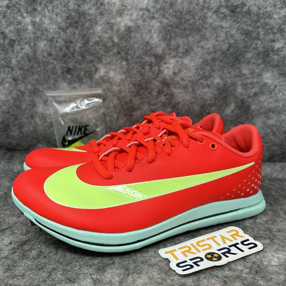 Nike Triple Jump Elite 3 Track Shoes Mens Sz 7.5 Crimson Lime Spikes HV6425-600